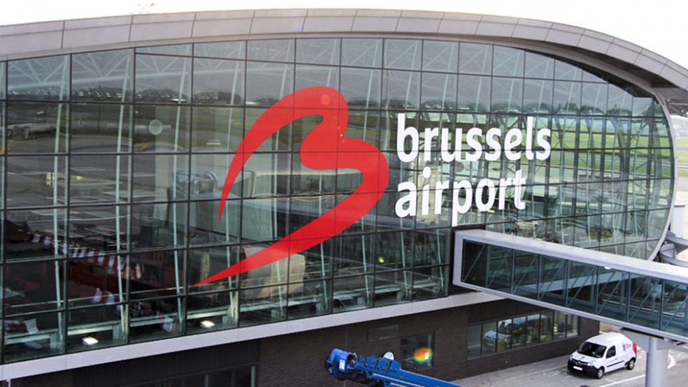 Exterior of the new parking and car-rental building at Zaventem Airport
